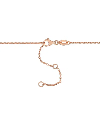 Rina Limor Silver 0.72 Ct. Tw. Pink Tourmaline Bead Bar Necklace In Transparent