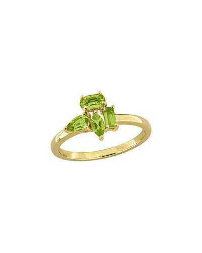 Rina Limor Silver 0.77 Ct. Tw. Peridot Cluster Ring In Green
