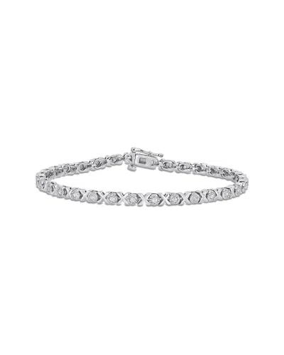 Rina Limor Silver 0.96 Ct. Tw. Diamond Bracelet In Metallic