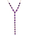 Rina Limor Silver 10.01 Ct. Tw. Amethyst Necklace
