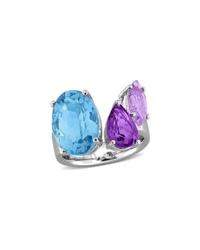 RINA LIMOR RINA LIMOR SILVER 10.06 CT. TW. TOPAZ & AMETHYST RING