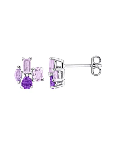 Rina Limor Silver 1.02 Ct. Tw. Amethyst Africa In Metallic