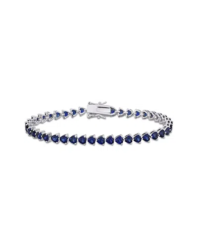 Rina Limor Silver 11.40 Ct. Tw. Lab-grown Sapphire Bracelet