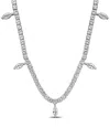 Rina Limor Silver 11.49 Ct. Tw. Lab-grown Sapphire Necklace