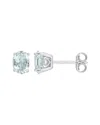 Rina Limor Silver 1.20 Ct. Tw. Aquamarine Studs