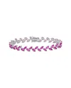 Rina Limor Silver 12.00 Ct. Tw. Lab-grown Sapphire Bracelet
