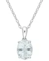 Rina Limor Silver 1.40 Ct. Tw. Aquamarine Heart Pendant Necklace
