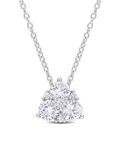 Rina Limor Silver 1.49 Ct. Tw. Lab-grown Sapphire Pendant