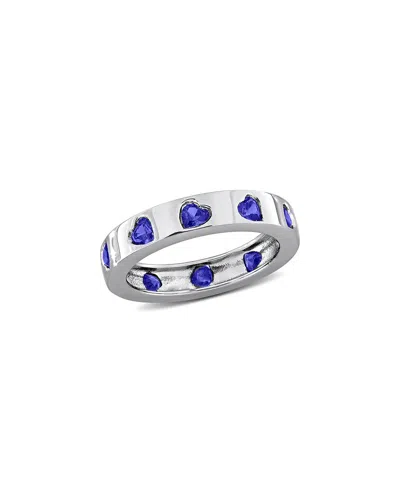 Rina Limor Silver 1.50 Ct. Tw. Lab-grown Sapphire Ring