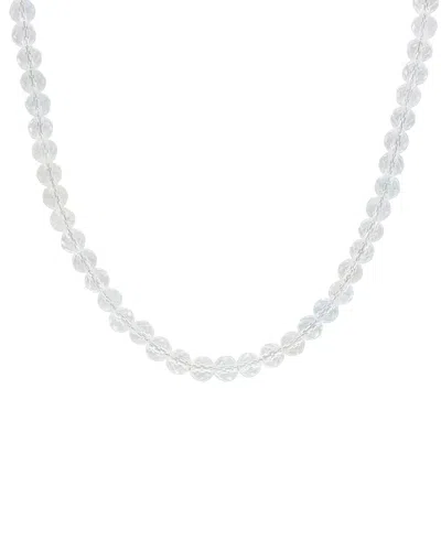 Rina Limor Silver 15.96 Ct. Tw. White Topaz Vintage Necklace In Gray