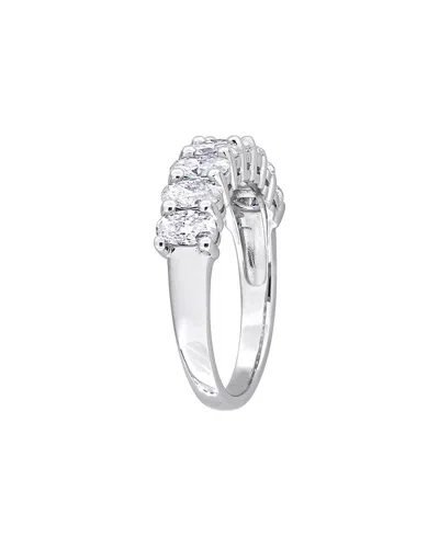 Rina Limor Silver 1.60 Ct. Tw. Created White Moissanite Anniversary Band Ring