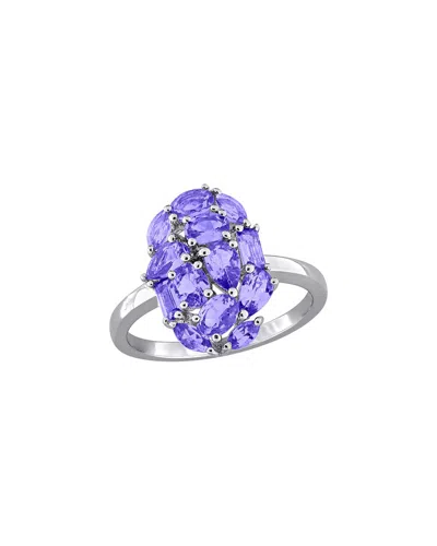 Rina Limor Silver 1.73 Ct. Tw. Tanzanite Cocktail Ring In Purple
