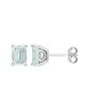 Rina Limor Silver 1.90 Ct. Tw. Aquamarine Studs