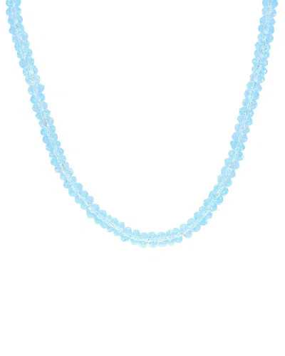 Rina Limor Silver 19.01 Ct. Tw. Sky Blue Topaz Bead Necklace
