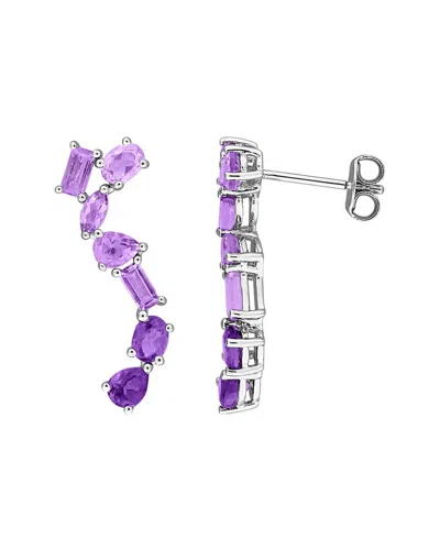 Rina Limor Silver 2.04 Ct. Tw. Amethyst In Metallic