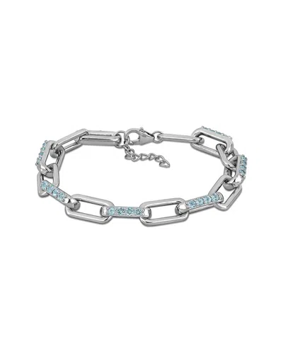 Rina Limor Silver 2.16 Ct. Tw. Topaz Bracelet In Metallic