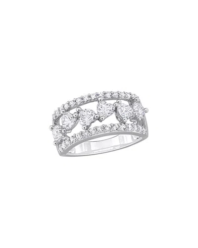 Rina Limor Silver 2.22 Ct. Tw. Lab-grown Created White Sapphire Ring
