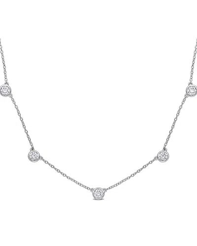 Rina Limor Silver 2.25 Ct. Tw. Moissanite Necklace