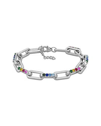 Rina Limor Silver 2.28 Ct. Tw. Gemstone Bracelet In Multi