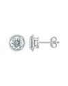 Rina Limor Silver 2.30 Ct. Tw. Aquamarine Studs