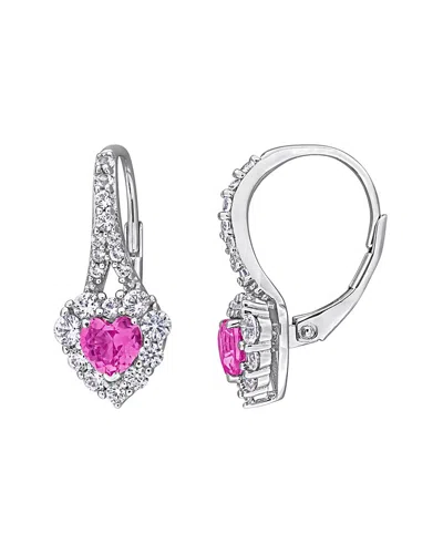 Rina Limor Silver 2.32 Ct. Tw. Lab-grown Created Pink Sapphire In Purple