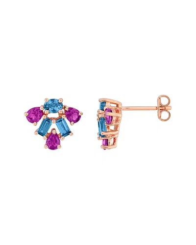 Rina Limor Silver 2.50 Ct. Tw. Rhodolite In Gold