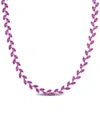 Rina Limor Silver 29.50 Ct. Tw. Lab-grown Sapphire Necklace