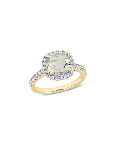 Rina Limor Silver 3.02 Ct. Tw. Green Quartz & Topaz Ring