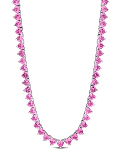 Rina Limor Silver 31.20 Ct. Tw. Lab-grown Sapphire Necklace