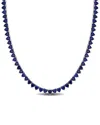 Rina Limor Silver 31.20 Ct. Tw. Lab-grown Sapphire Necklace