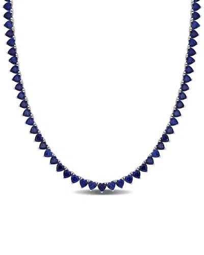 RINA LIMOR RINA LIMOR SILVER 31.20 CT. TW. LAB-GROWN SAPPHIRE NECKLACE