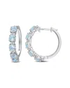 Rina Limor Silver 3.24 Ct. Tw. Gemstone Clip-on Earrings