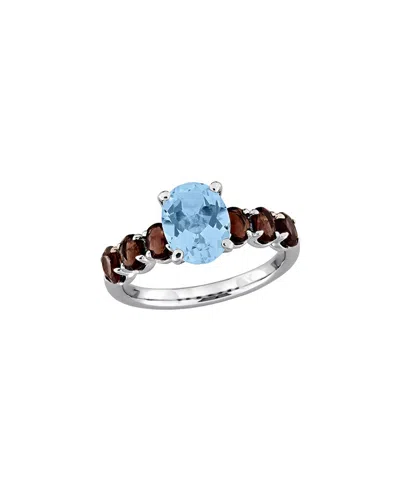 Rina Limor Silver 3.46 Ct. Tw. Gemstone Ring In Blue