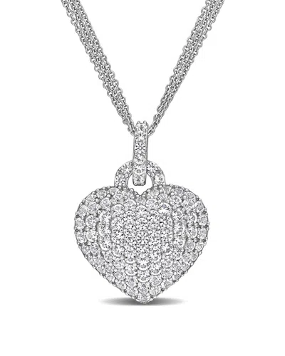 Rina Limor Silver 3.47 Ct. Tw. Lab-grown Sapphire Pendant