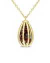 Rina Limor Silver 3.60 Ct. Tw. Garnet Necklace