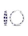 Rina Limor Silver 3.60 Ct. Tw. Gemstone Clip-on Earrings