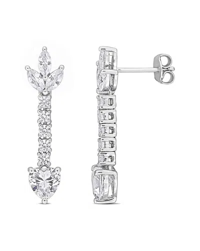 RINA LIMOR RINA LIMOR SILVER 3.62 CT. TW. LAB-GROWN SAPPHIRE EARRINGS