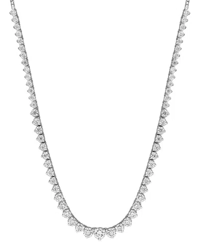 Rina Limor Silver 3.64 Ct. Tw. Created White Moissanite Tennis Necklace