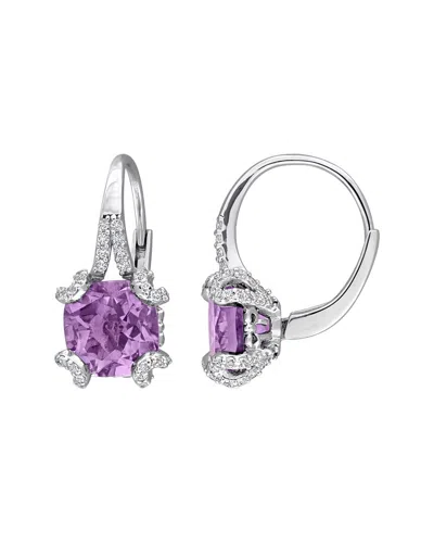 Rina Limor Silver 4.06 Ct. Tw. Gemstone Earrings In Metallic