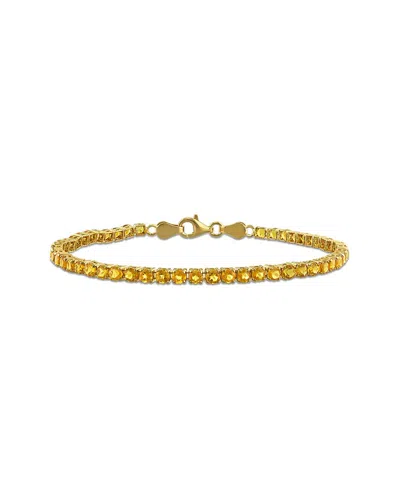 RINA LIMOR RINA LIMOR SILVER 4.08 CT. TW. MADEIRA CITRINE BRACELET