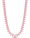 Rina Limor Silver 44.50 Ct. Tw. Lab-grown Sapphire Necklace