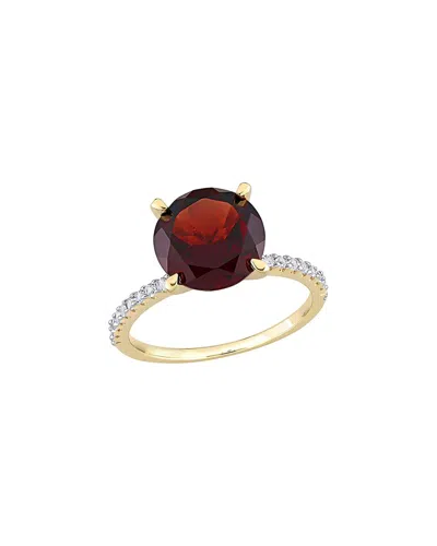 Rina Limor Silver 4.50 Ct. Tw. Garnet In Red