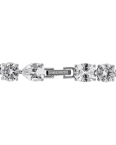 Rina Limor Silver 45.00 Ct. Tw. Created White Sapphire Bracelet