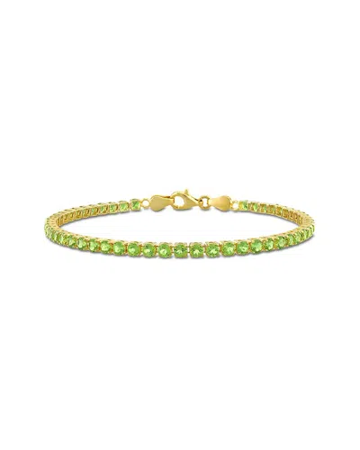Rina Limor Silver 4.59 Ct. Tw. Lab-grown Peridot Bracelet