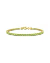 Rina Limor Silver 4.59 Ct. Tw. Lab-grown Peridot Bracelet