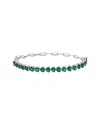Rina Limor Silver 4.75 Ct. Tw. Lab-grown Sapphire Bracelet