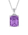 Rina Limor Silver 5.03 Ct. Tw. Gemstone Octagon Necklace