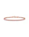 Rina Limor Silver 5.10 Ct. Tw. Lab-grown Morganite Bracelet