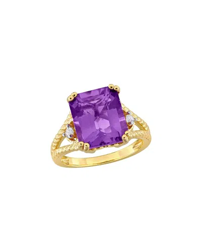 Rina Limor Silver 5.12 Ct. Tw. Amethyst In Purple