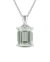 Rina Limor Silver 5.38 Ct. Tw. Gemstone Octagon Necklace